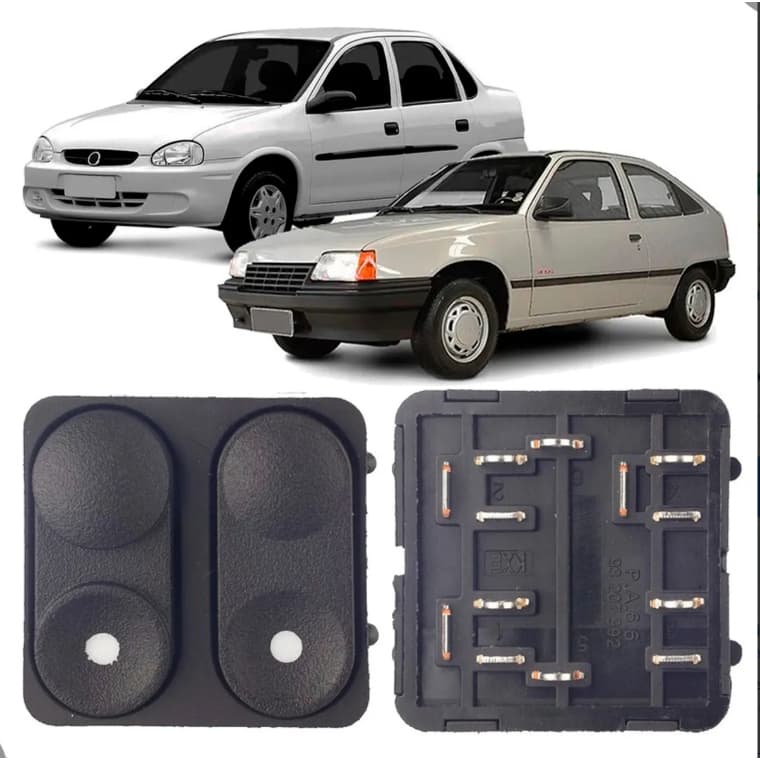 Comando Vidro Elétrico Duplo Corsa Classic Hatch E Kadett