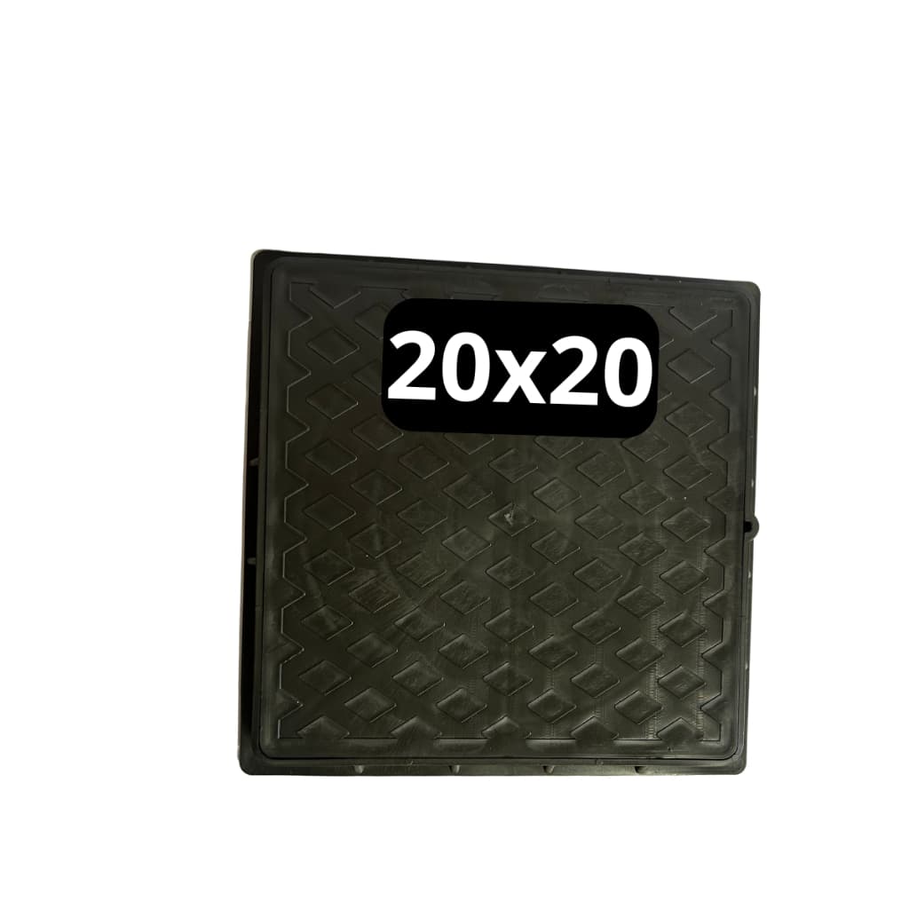 Tampa 20x20 PVC Caixa de Passagem Aro Fixo Eletrica Muito Resistente Antiderrapante