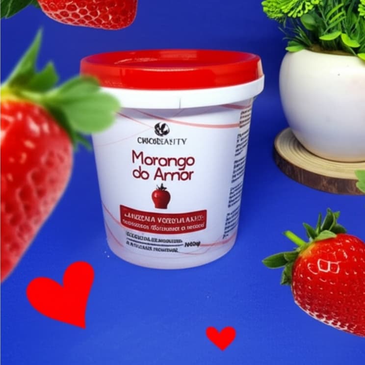 Kit Máscara Hidratante Cabelo Morango do Amor 220g Orobeuty