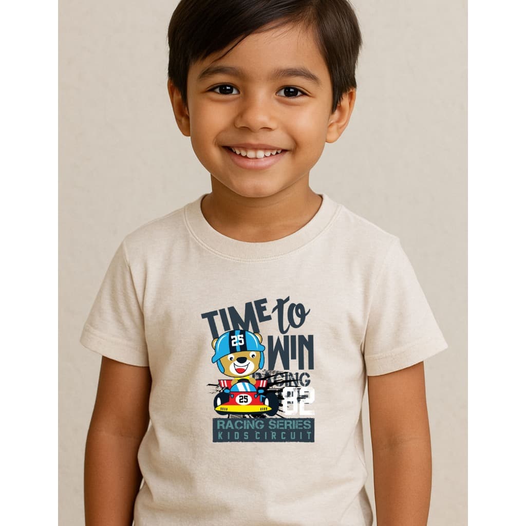 Camiseta Menino Infantil Blusa Juvenil Estampada Urso 100% Algodão