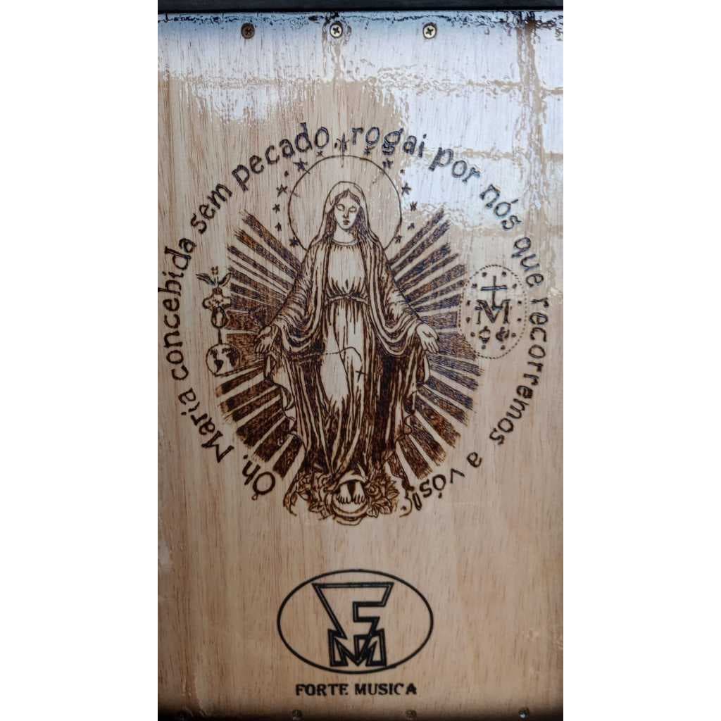 CAJON FORTE MUSICA COM ARTE PIROGRAFICA SOB ENCOMENDA