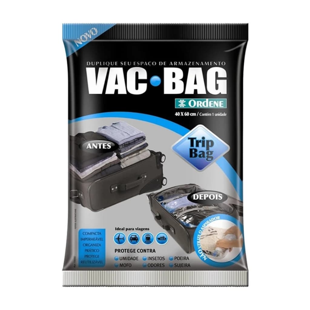 Saco A Vácuo Organizador E Protetor Trip Bag 60 X 40 Ordene - 55000