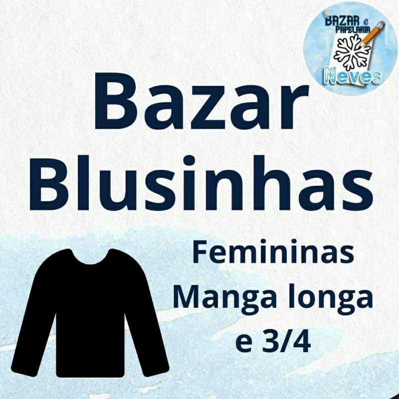 Blusinha manga longa e manga 3/4 | Bazar Brechó desapego