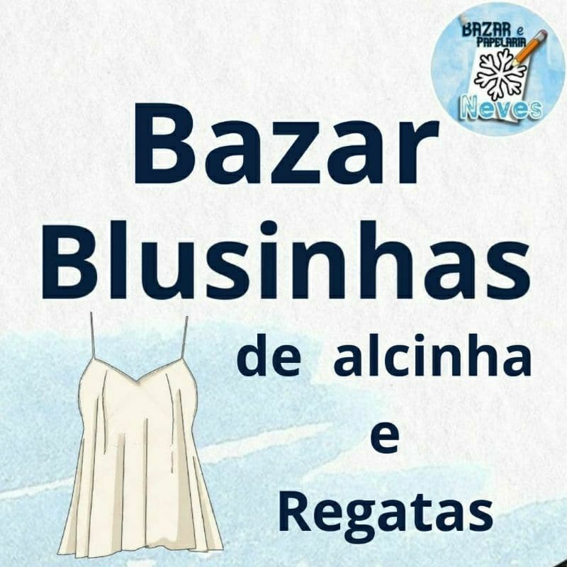 Blusa Blusinha de alcinha regata | Brechó Bazar Desapego