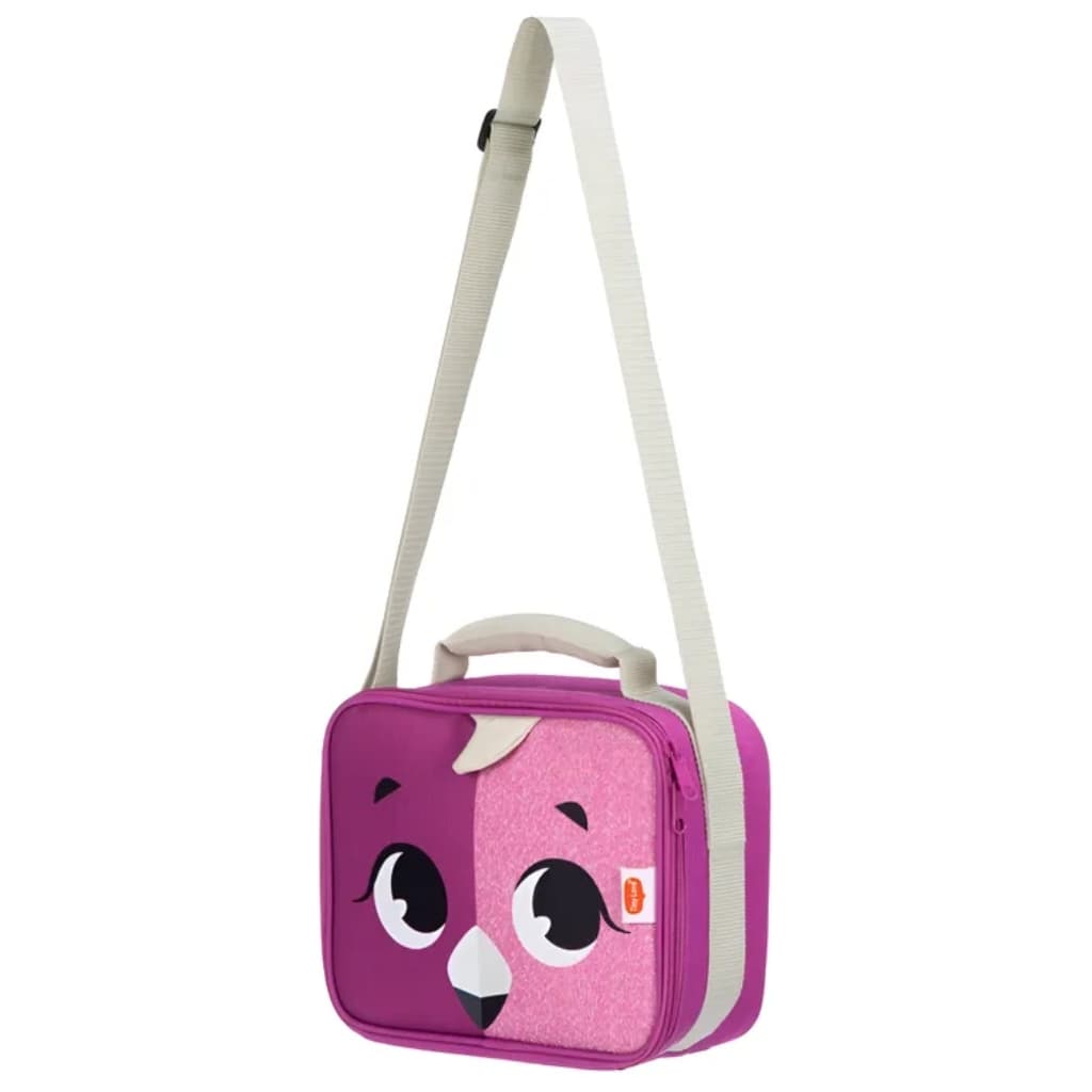 Lancheira Térmica Infantil Tiny Love Safari Flamingo Roxa