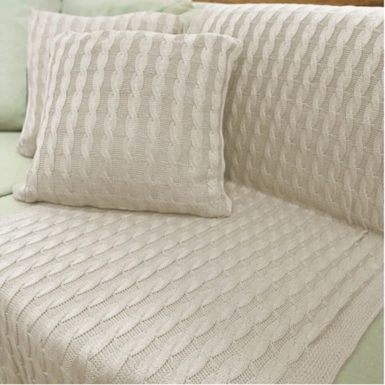 Passadeira Manta Peseira Xale Tricot Cama Solteiro 160x60cm Trico