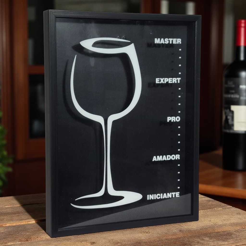 Quadro Decorativo de Parede Porta Rolha Vinho Presente