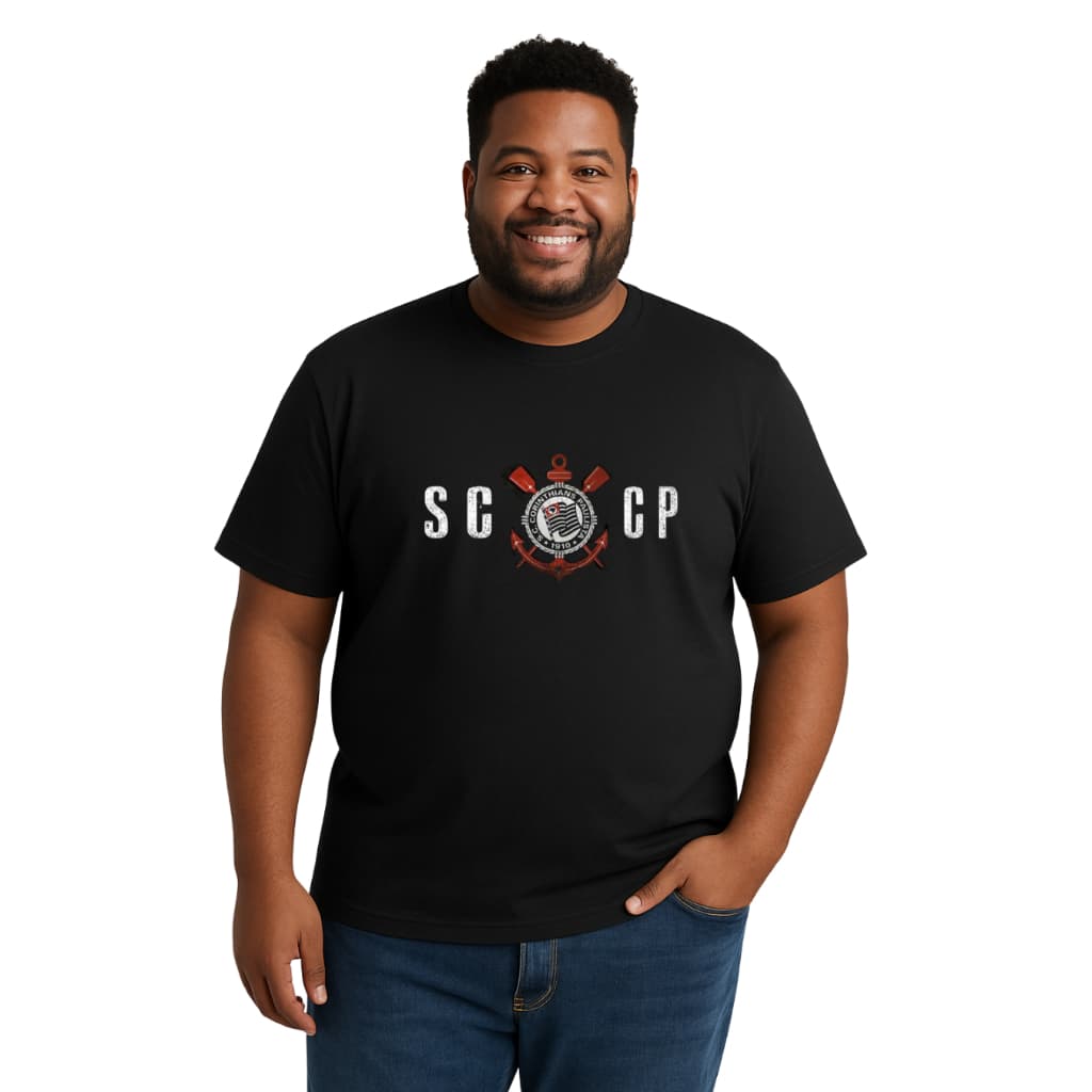 Camiseta Corinthians SCCP Camiseta Masculina Blusa Masculina 100% algodão