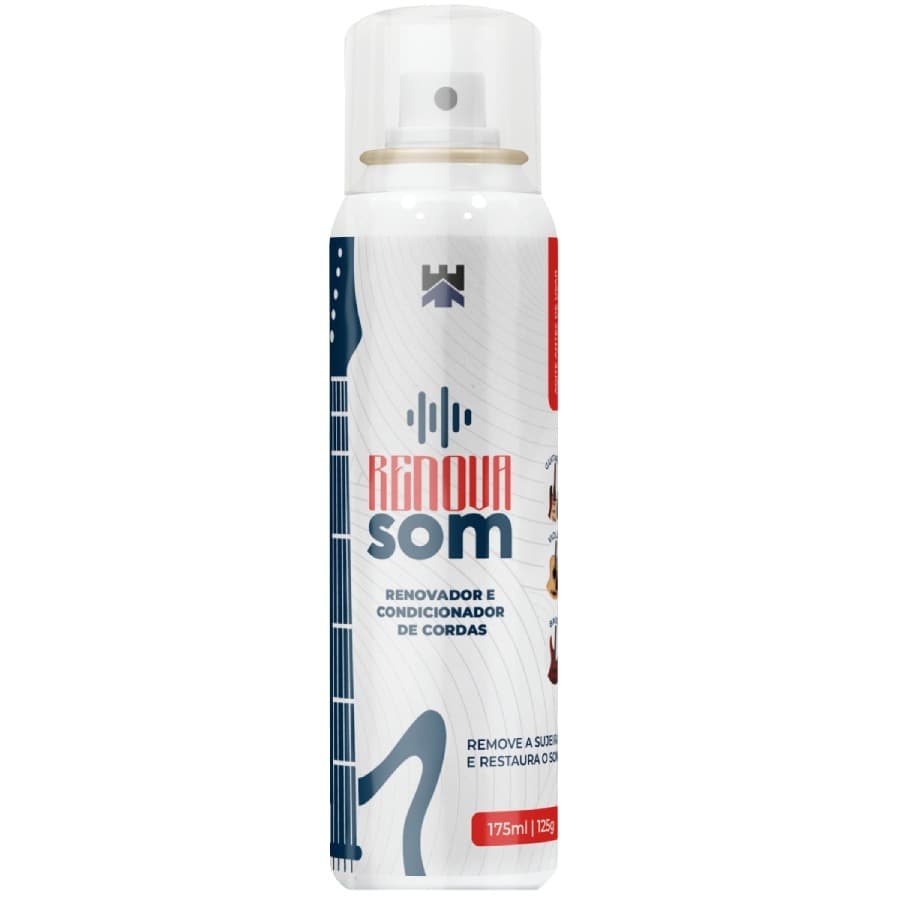 Limpador de Cordas Musicais 175ml/125g - Renova Som