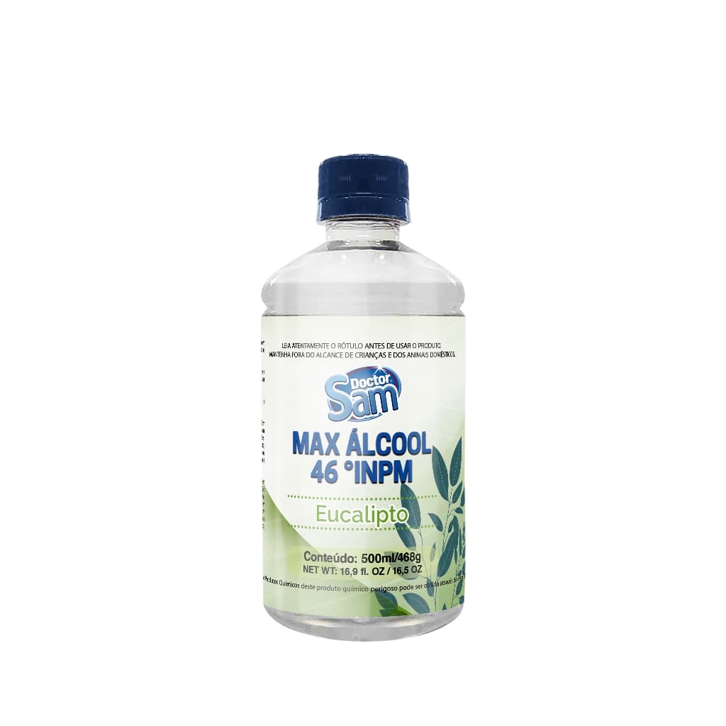 Álcool Perfumado 46° INPM Eucalipto 500ml - Max Álcool