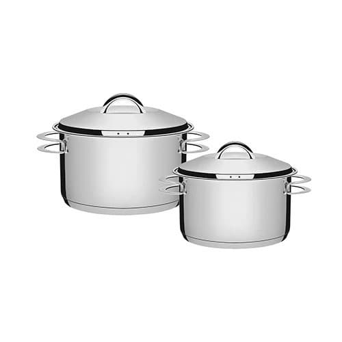 Jogo De Panelas 2 Peças Inox Fundo Triplo Solar Tramontina