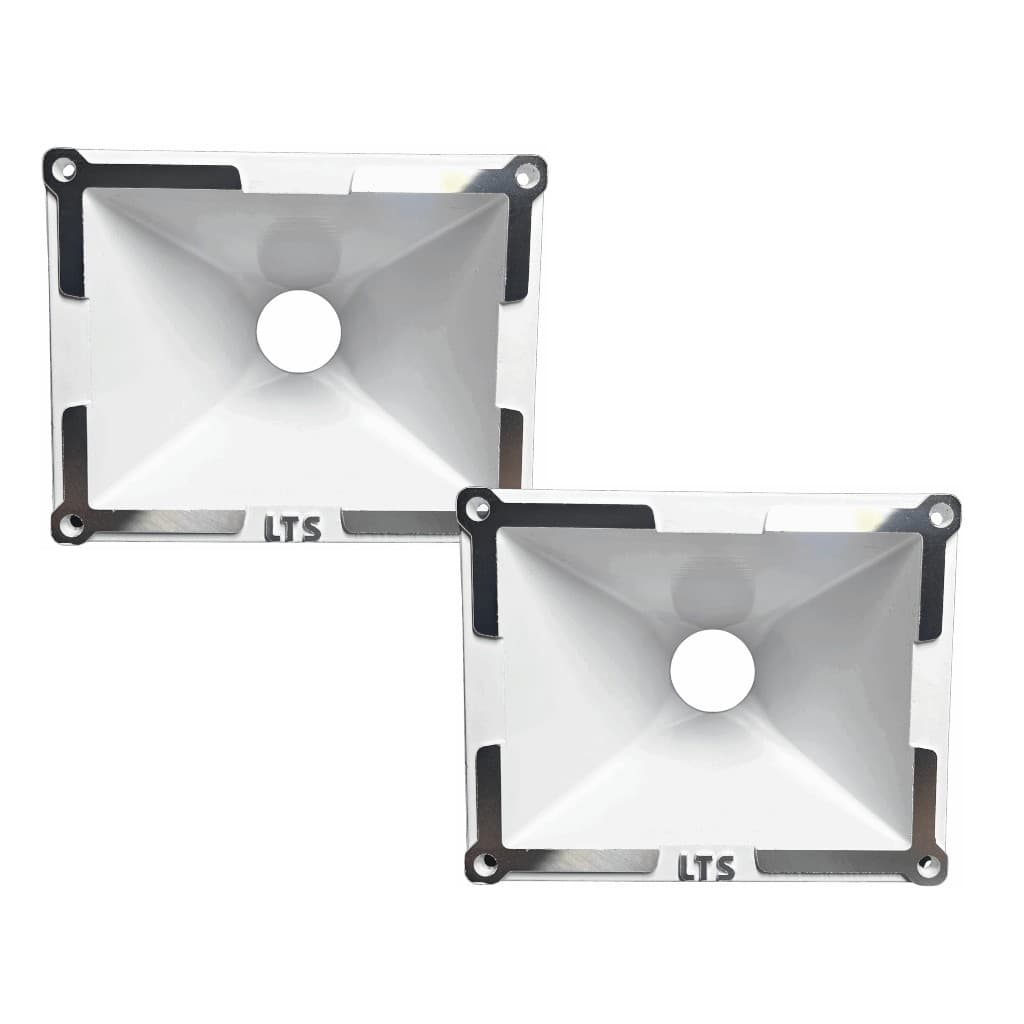 Kit 2 Cone Corneta Lts 1519 Rosca Lente 15-19 Boca Jarro Trio Paredão Aluminio