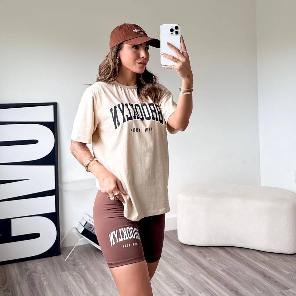 conjunto feminino blusão feminina mais short legging com estampa bermuda feminina blusa feminina camiseta oversized