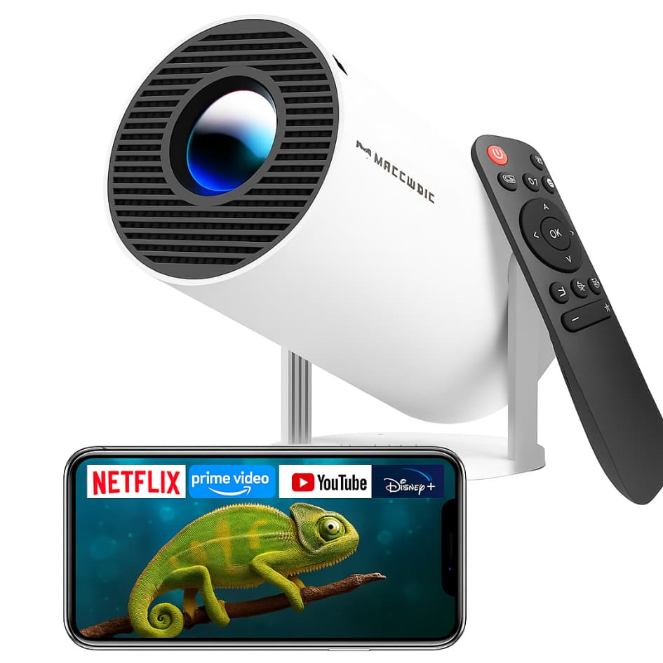 Projetor Cubic Original Portátil 4K Android Smart Full HD WiFi - Cinema em Casa Hy300 Orginal Envio Brasil