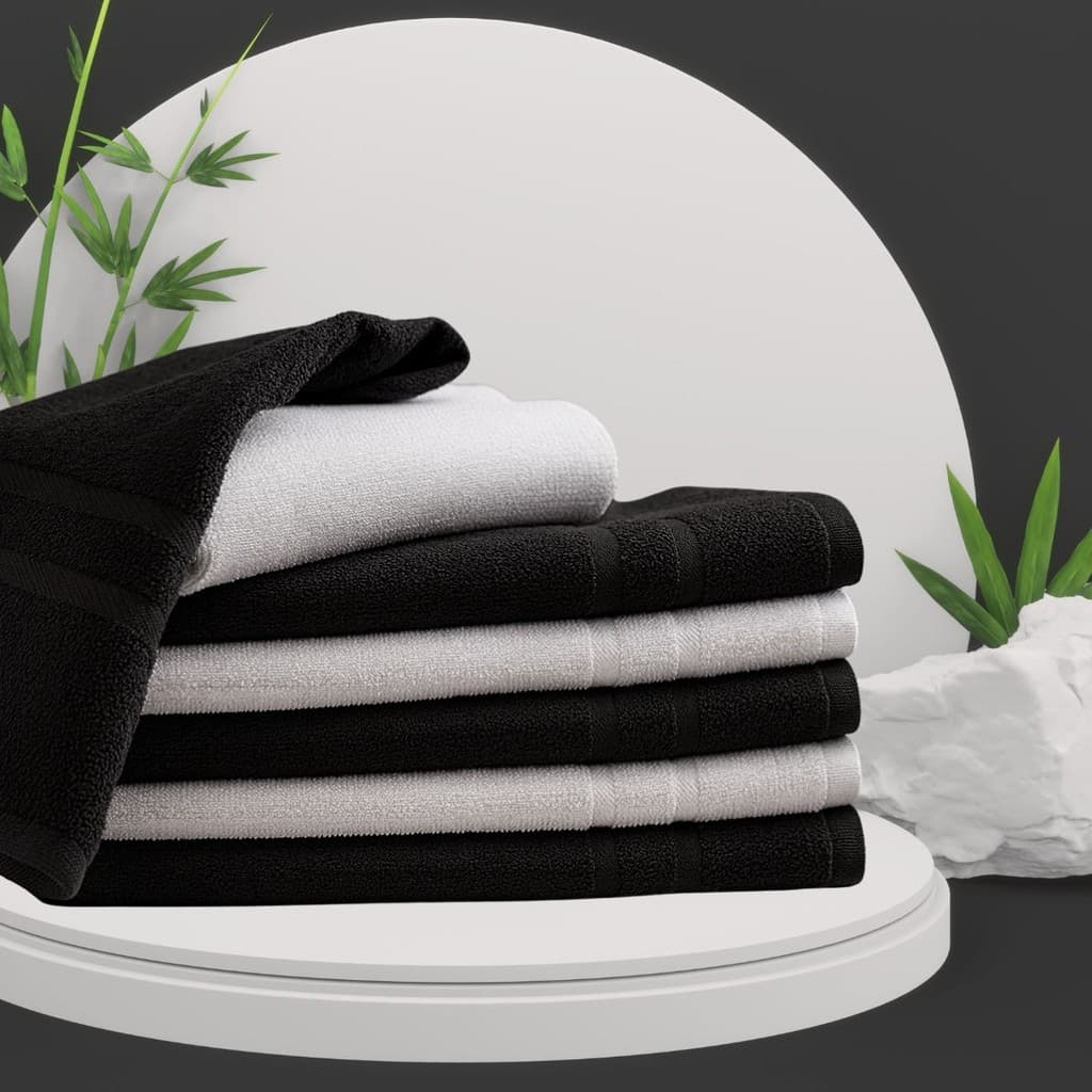 Kit 5 Toalha de Rosto Algodão 40x70cm Macia e Absorvente Sortidas