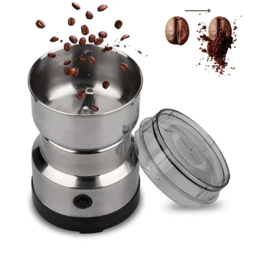 Moedor de Café Elétrico Automático Gourmet | Profissional em Aço Inox | Para Grãos e Sementes