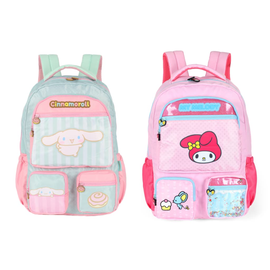 Mochila de Costas Cinnamoroll My Melody Hello Kitty e Amigos MS49693SR Lançamento 2026 LUXCEL