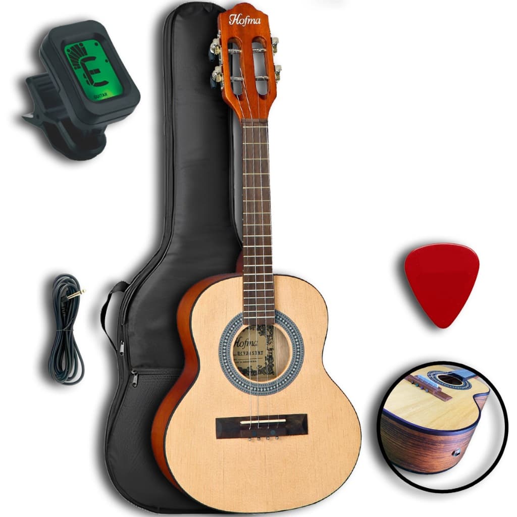 Cavaco Hofma HCV30 Elétroacústico Kit Com Capa, Afinador e Palheta