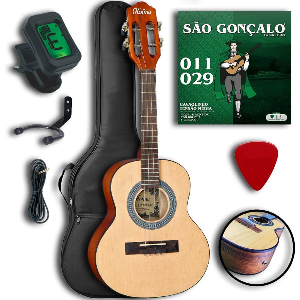 Cavaco Hofma HCV30 Elétroacústico Kit Completo