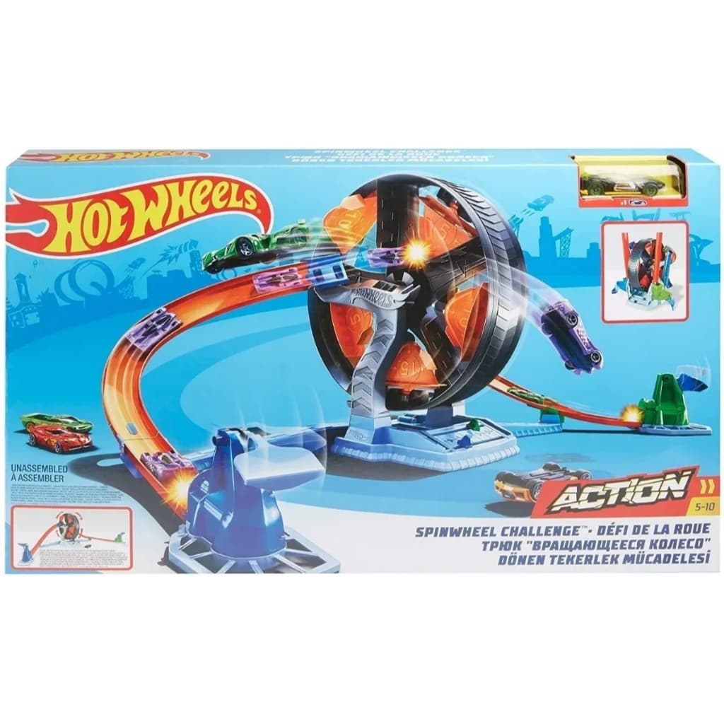 Pista Hot Wheels Competição Giratoria 982 Mattel + 1 Carrinho Hot Wheels
