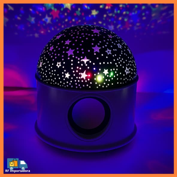 Globo Luminária Projetora De Constelação & Lua Com Caixa De Som Bluetooth Para Iluminação Geral