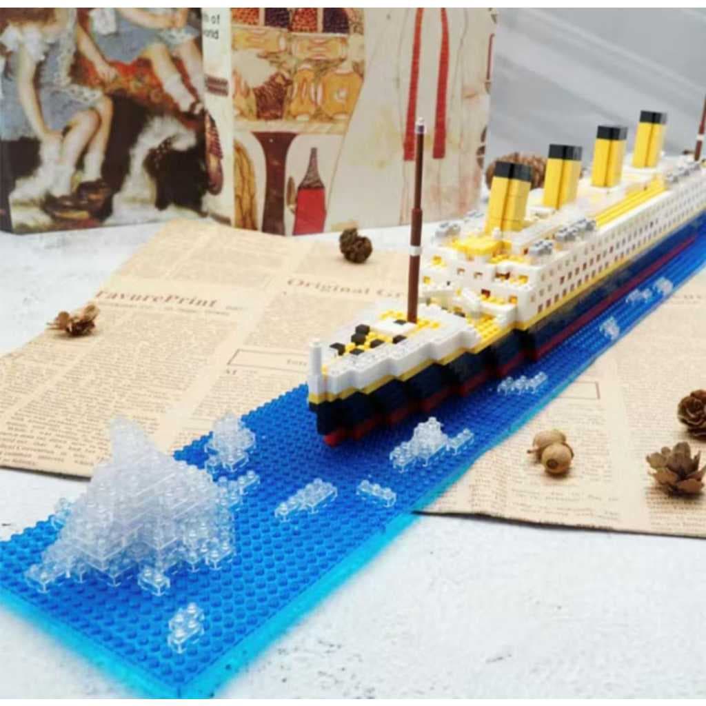 Blocos de montar navio Titanic 607 peças, Conjunto De Blocos De Construção Titanic Novo, titanic, brinquedo