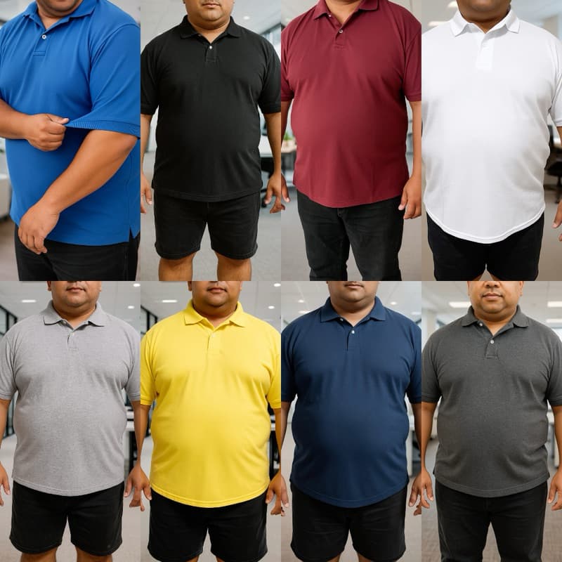 Gola Polo Plus Size Piquet Masculino