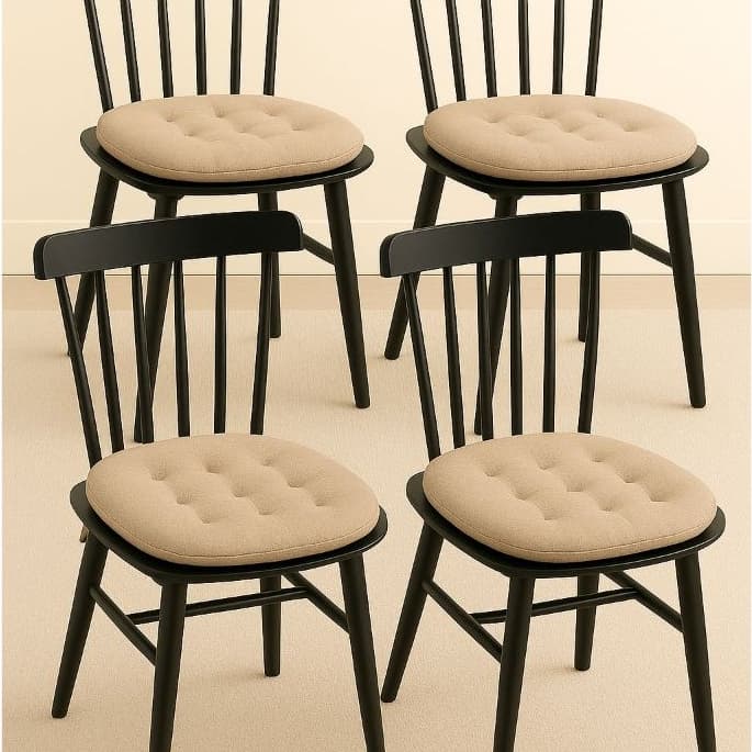 Kit Assento Futon Oxford Liso Redondo 4 Peças Assento de Qualidade