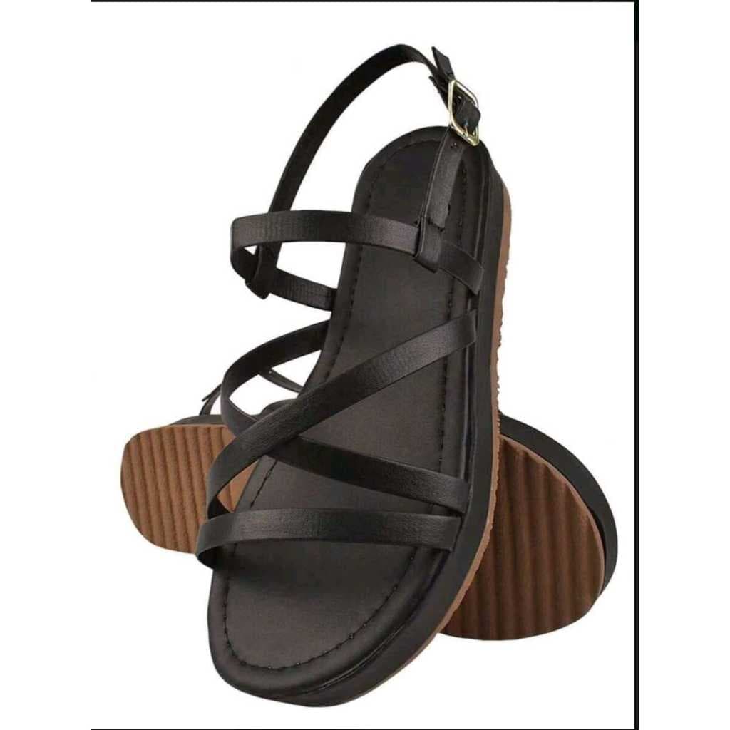 Sandália Papete Feminina Birken com Tiras casual Ref, 200/008