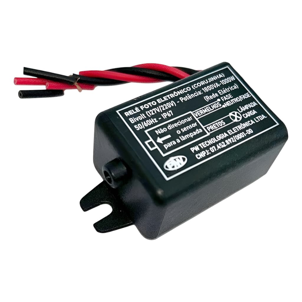 Sensor Fotocelula Mini Corujinha Bivolt Automática Pw Para Iluminação Externa