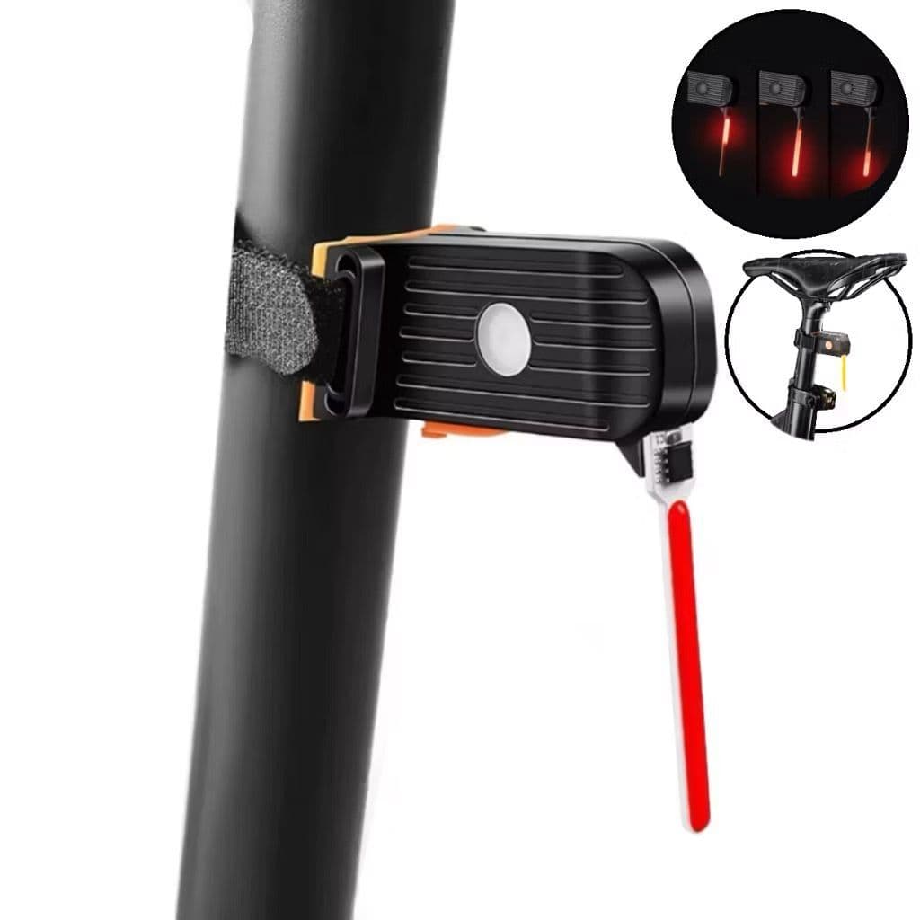 Sinalizador Neon Lanterna Traseira Led Fita Recarregavel Vermelho RED Preto Bike MTB speed pingo