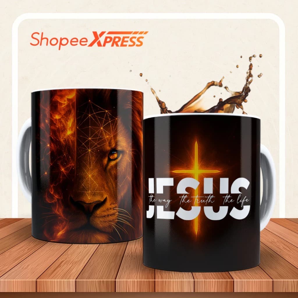 CANECA_PERSONALIZADA_DE LEÃO_GOSPEL_CRISTÃ_PARA PRESENTE