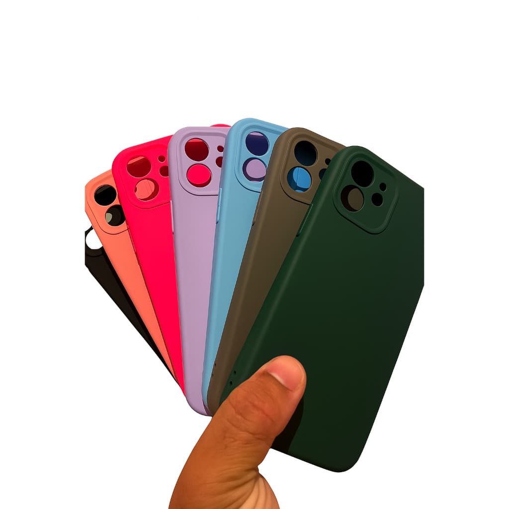 Capa Premium iPhone 12 – Silicone Macio, Encaixe Perfeito e Toque Aveludado
