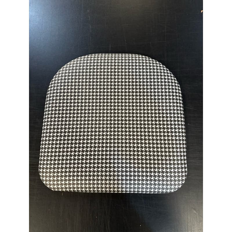 Assento reto Branco  e preto para cadeira avulso
