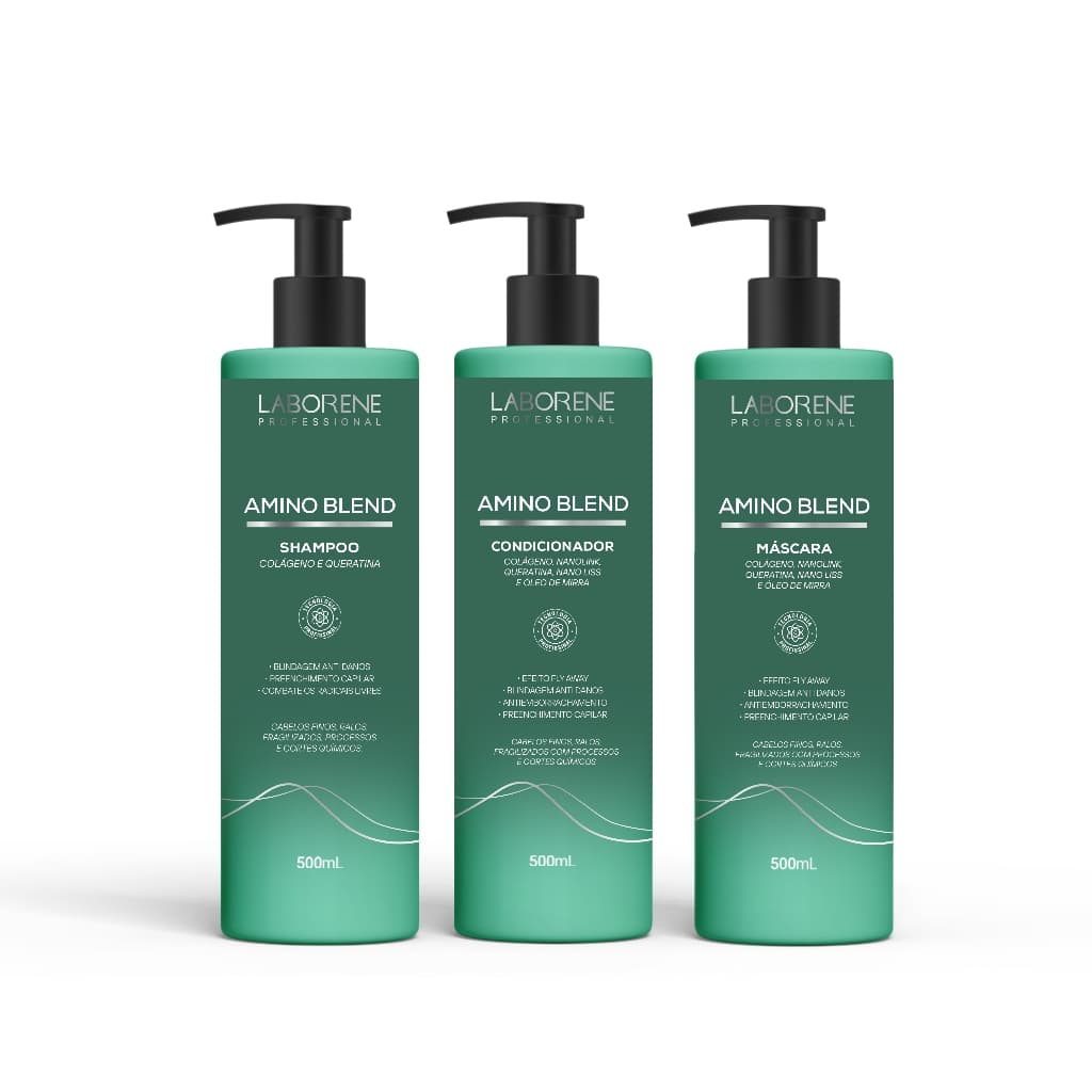 Kit Capilar Amino Blend Laborene 500ml 3 Produtos