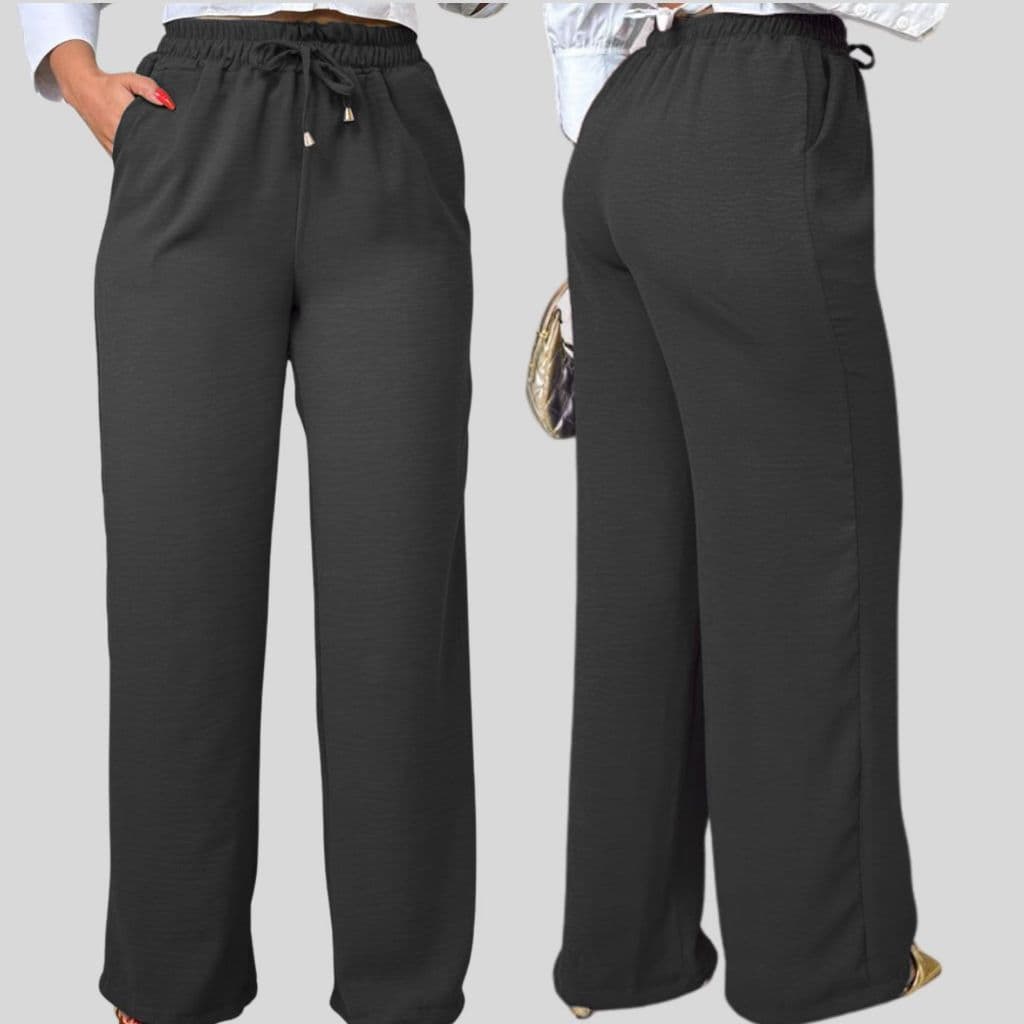 Calça Pantalona com bolso feminina flare M-G-GG Envio imediato!