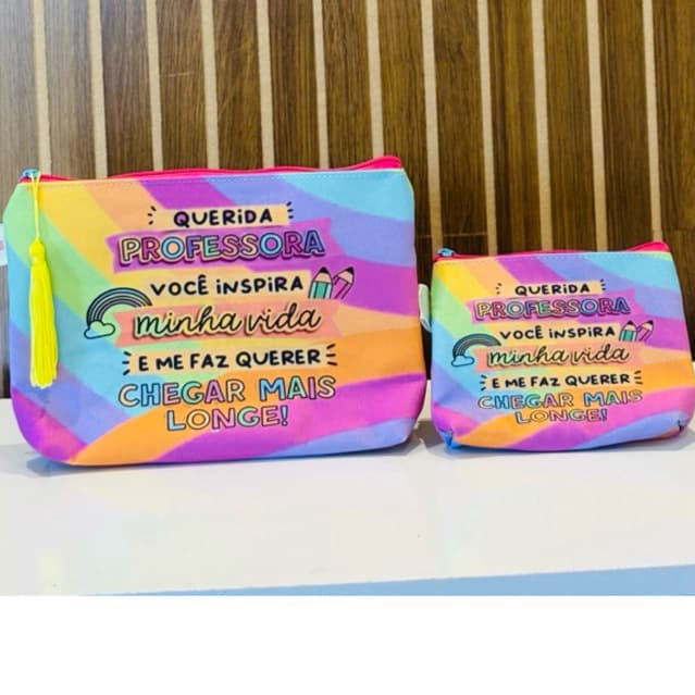 Presente Dia dos Professores - Necessaire - Lembrancinha