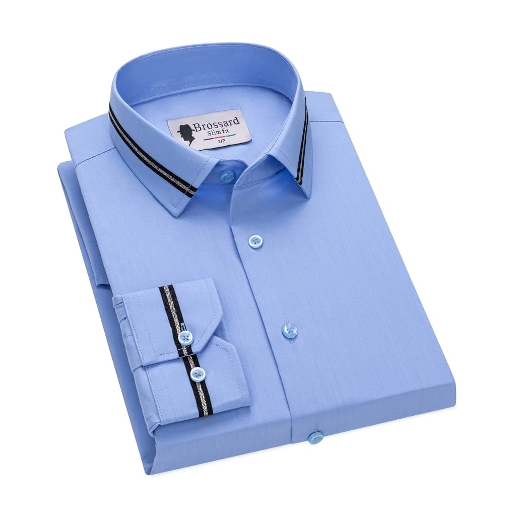 Camisa masculina, manga longa, elastano 62% poliéster, 35% algodão, 3% elastano