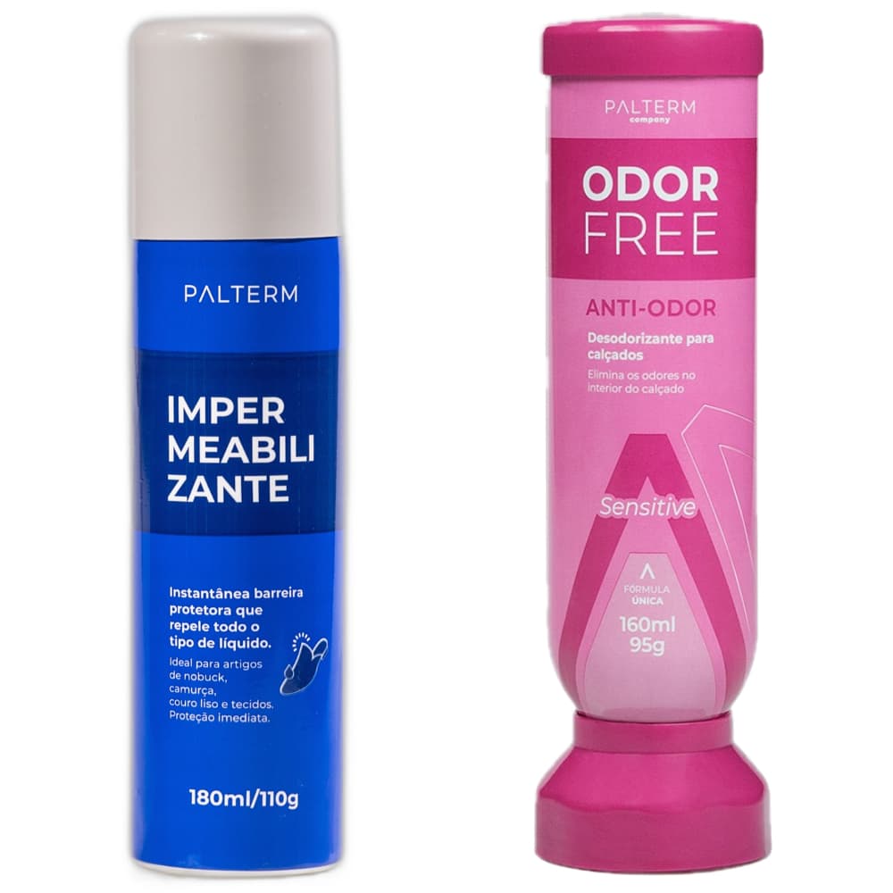 Kit Impermeabilizante para tecidos Desodorante Feminino Odor Free Sensitive - Palterm