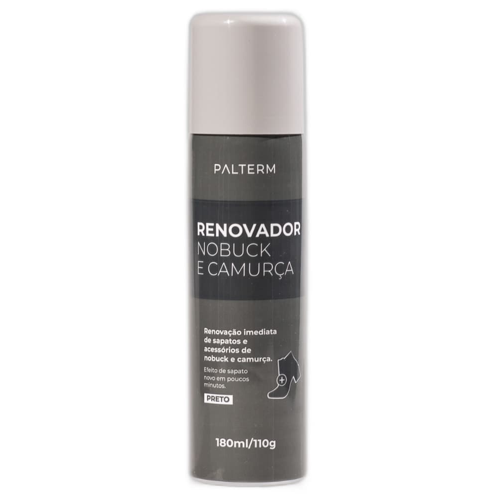 Renovador de Couro e Camurça Preto 180ml - Palterm