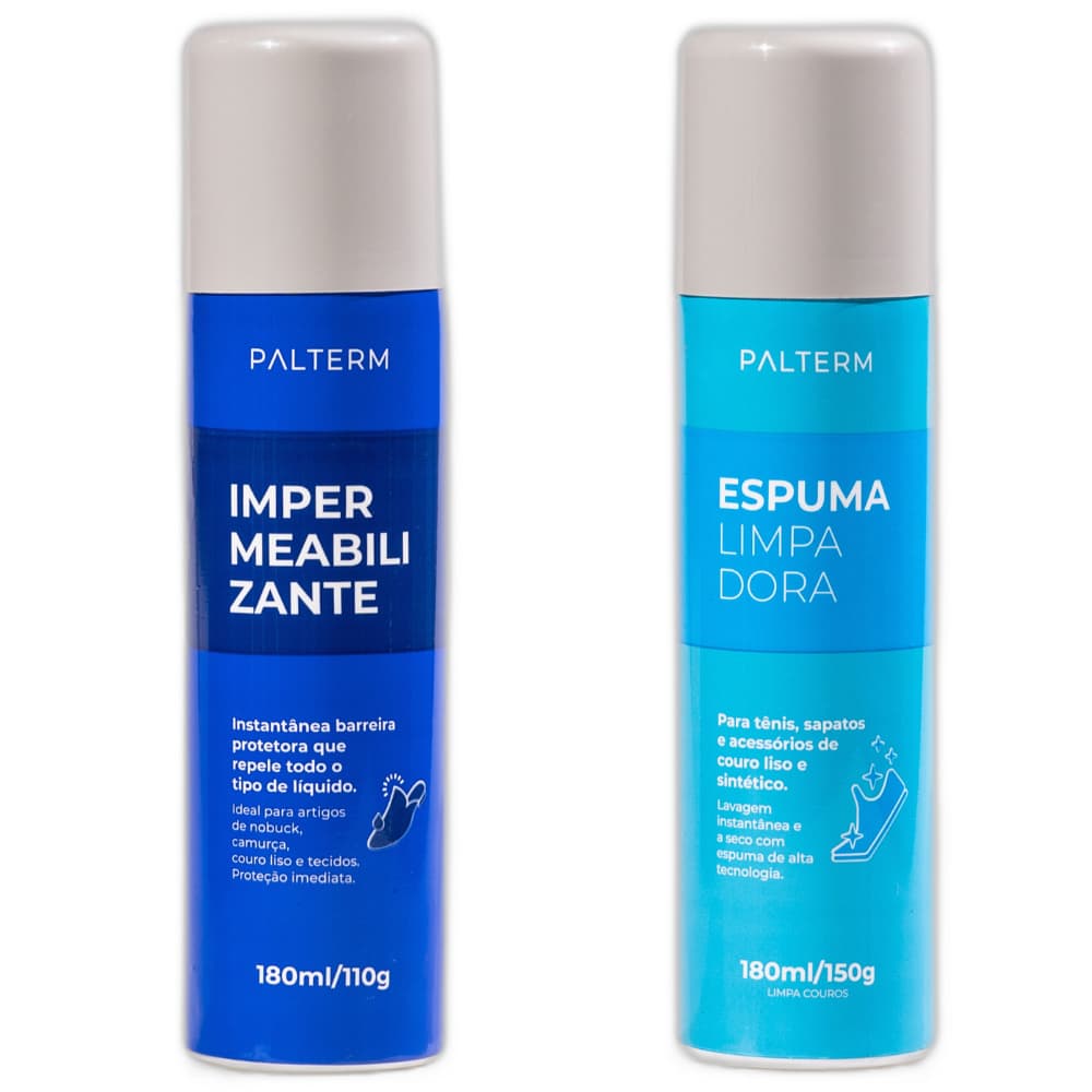 Kit Impermeabilizante para tecidos Espuma Limpadora de Calcados - Palterm