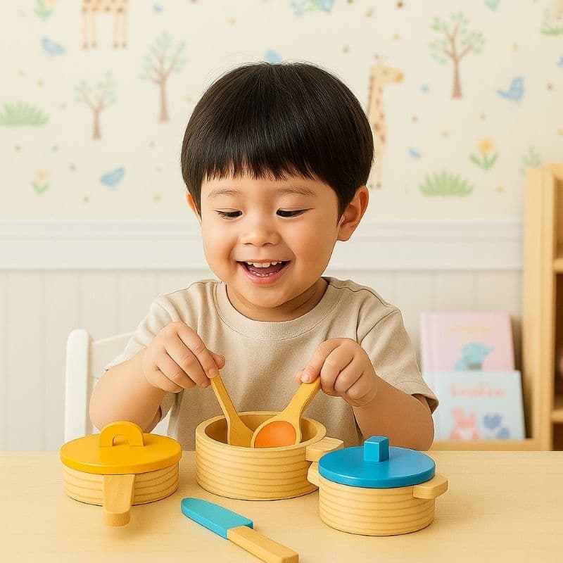 Kit Cozinha Infantil Panelas e Utensílios Brinquedos Pedagógico Unissex