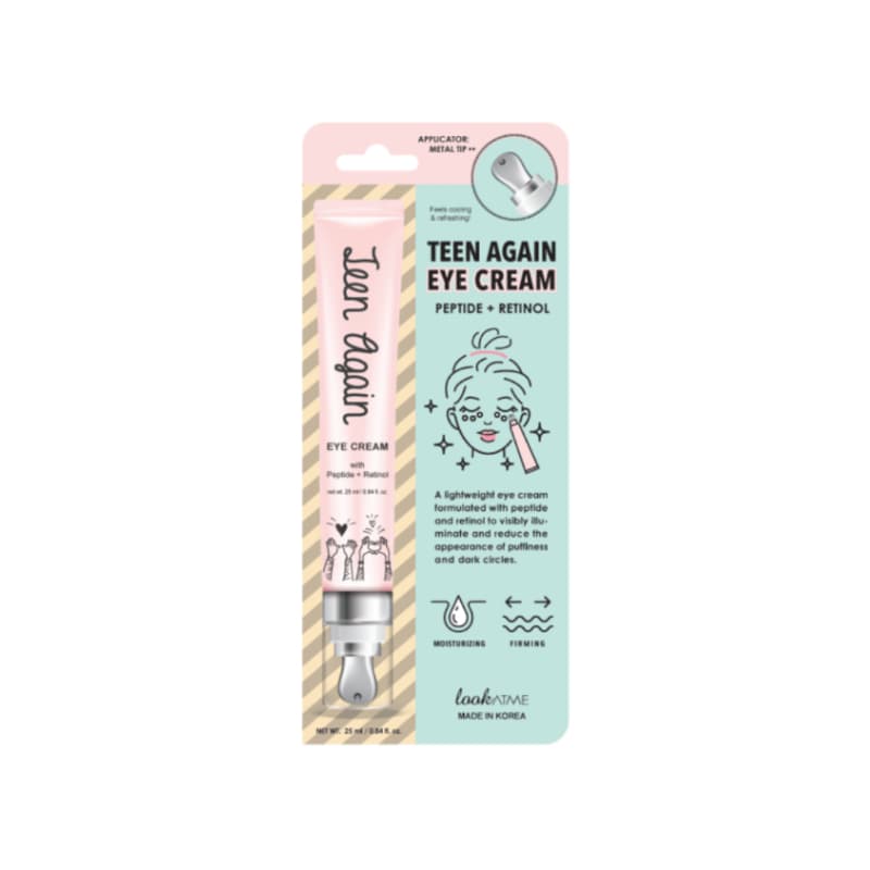 Teen Again Eye Cream – Creme para Olhos Rosa que Reduz Bolsas e Olheiras