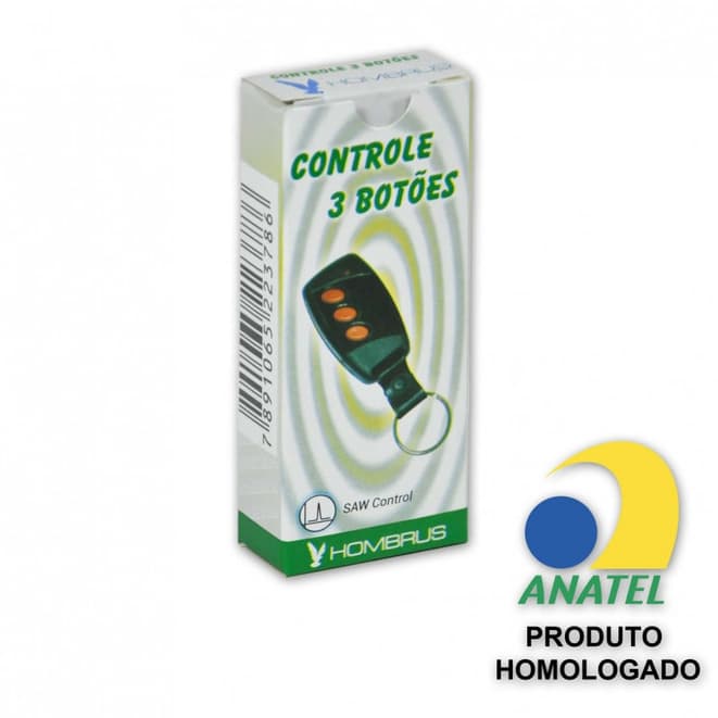 Controle Preto Rossi Inter Dig Ct Hcs Saw 433mhz