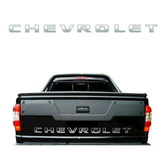 EMBLEMA FAIXA - CHEVROLET (S10 2009 - TAMPA TRAS.VINIL TRANSPARENTE