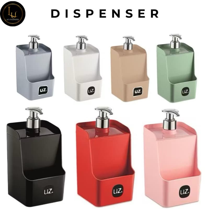 Dispenser de Pia Porta Detergente e Esponja Slim UZ