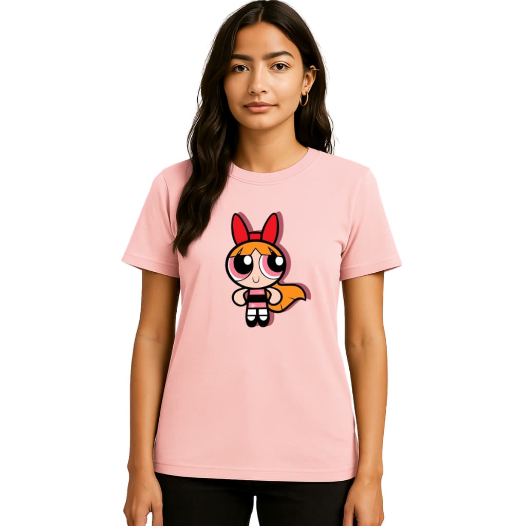 Camiseta Feminina Estampada – Estilo Meninas Superpoderosas