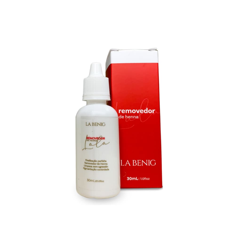 Sabonete Líquido Removedor Henna Sobrancelhas La Benig 30mL Tira Manchas - La Benig