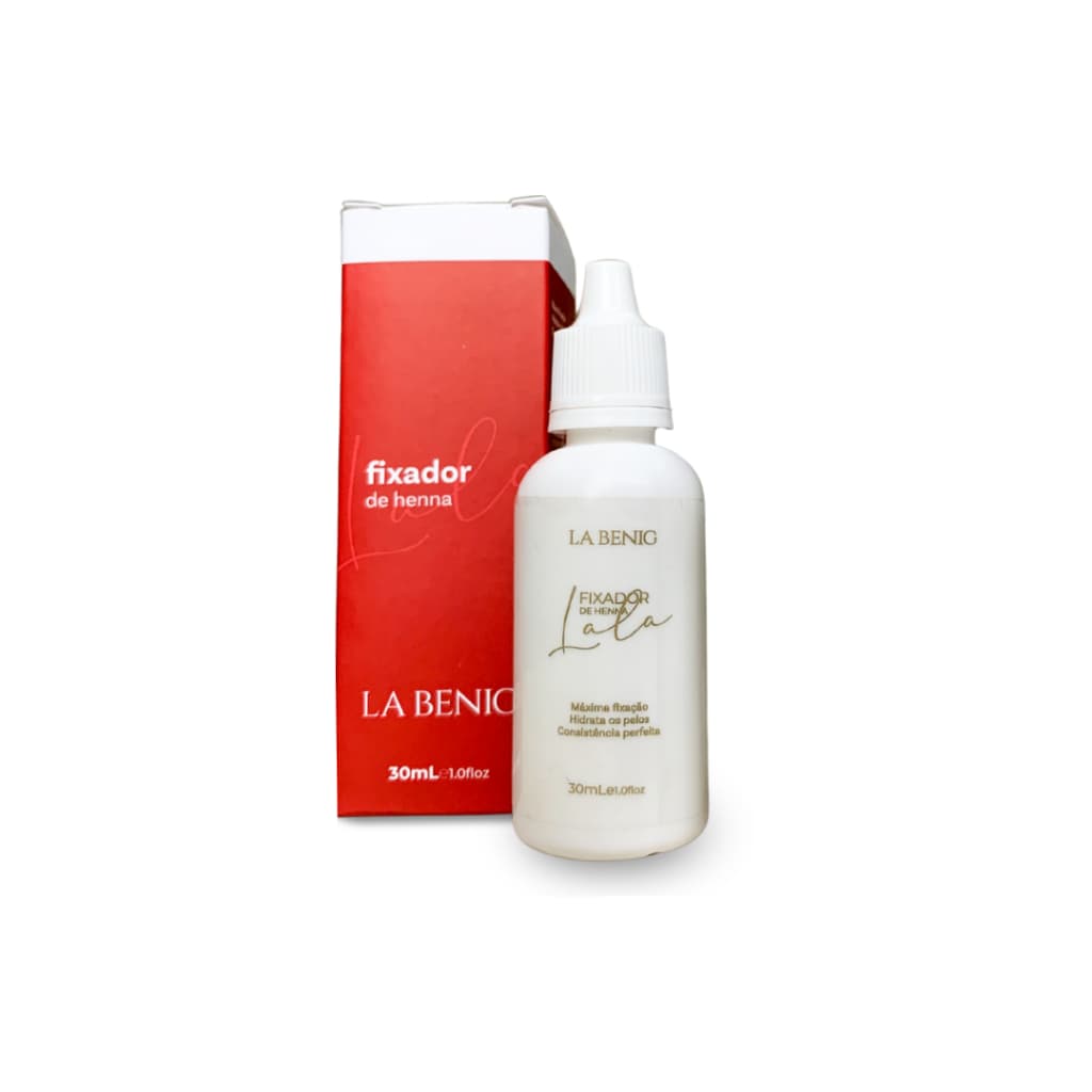 Fixador Henna Sobrancelhas La Benig 30mL Máxima Fixação - La Benig Sobrancelhas