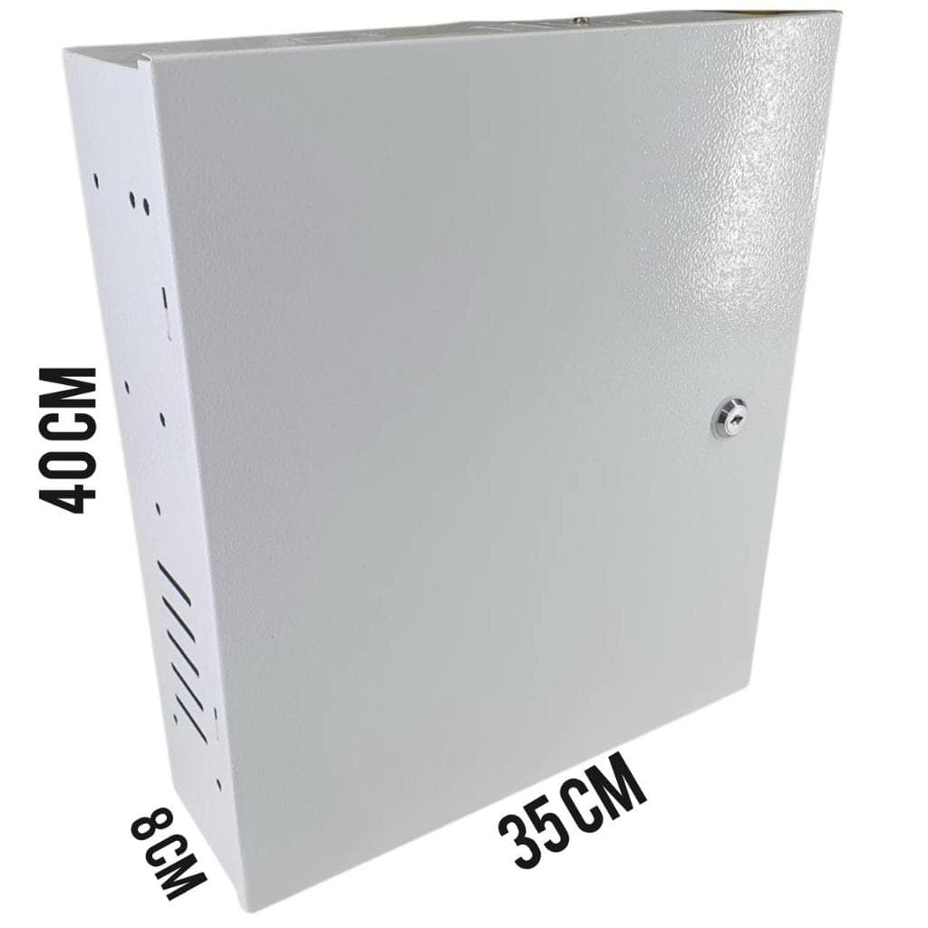 Caixa Metalica Vertical Organizadora Para DVR CFTV Intelbras/Hikvision/PPA/Positivo/Hilook